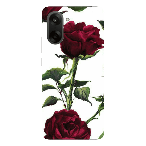 Oneplus Nord CE 5 Stemmed rose Transparent Silicone TPU Θήκη